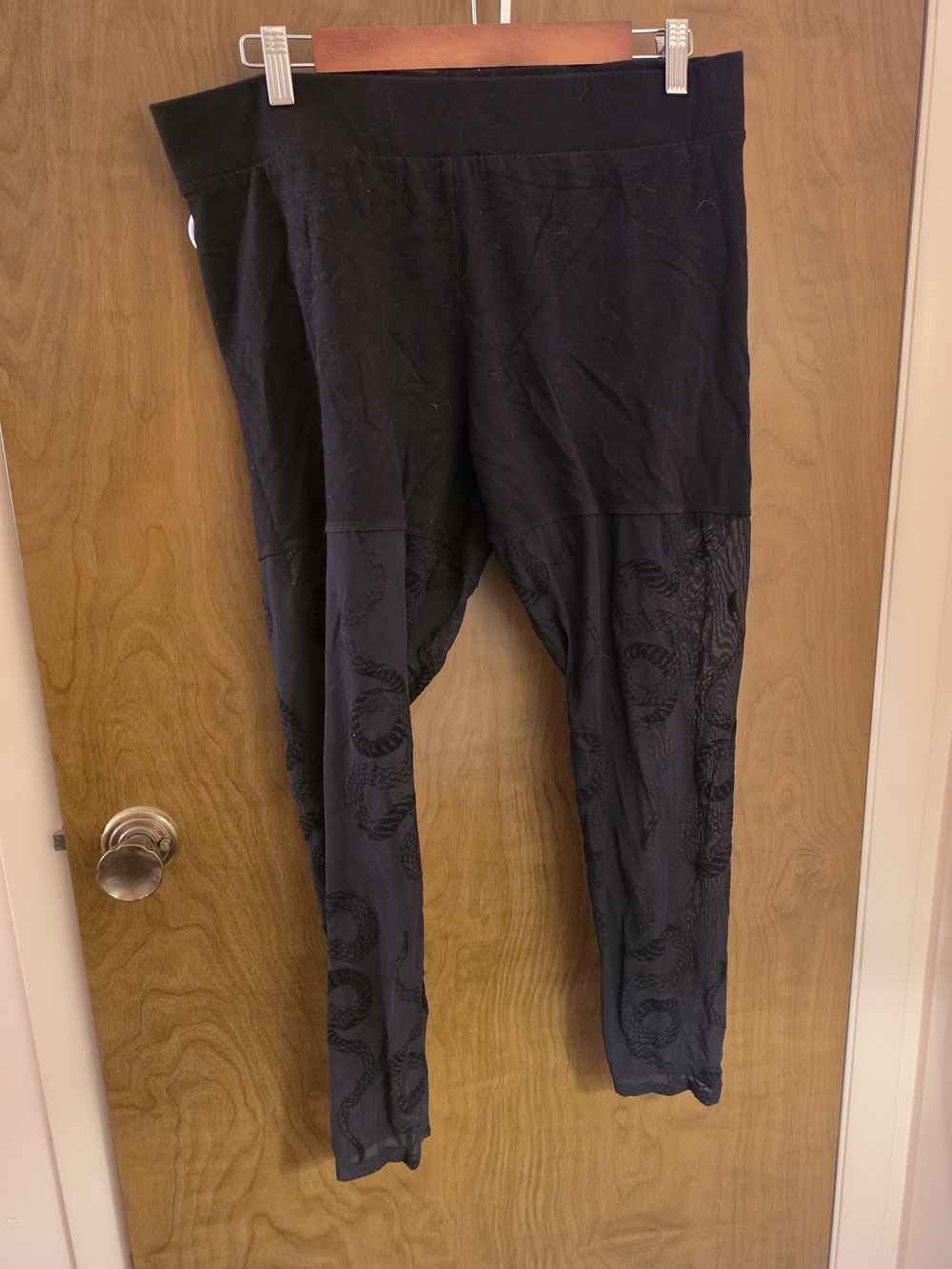 Torrid Snake Black Leggings-sheer See Through Size 2X